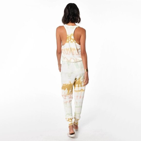 NWT Young Fabulous & Broke Eberhart green & pink tie dye jumpsuit, XS - Picture 3 of 12